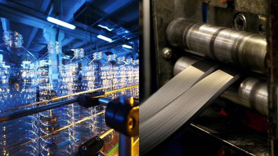 Rubber manufacturing requires a curing process, whereas plastic does not.