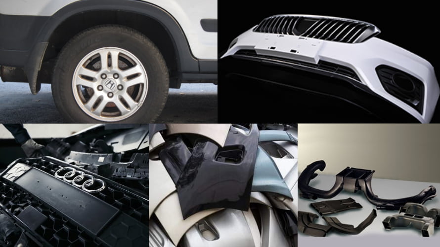 Plastic exterior components in automotive