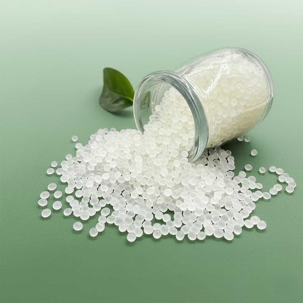 After polymerization, PLA is cooled and cut into small pellets