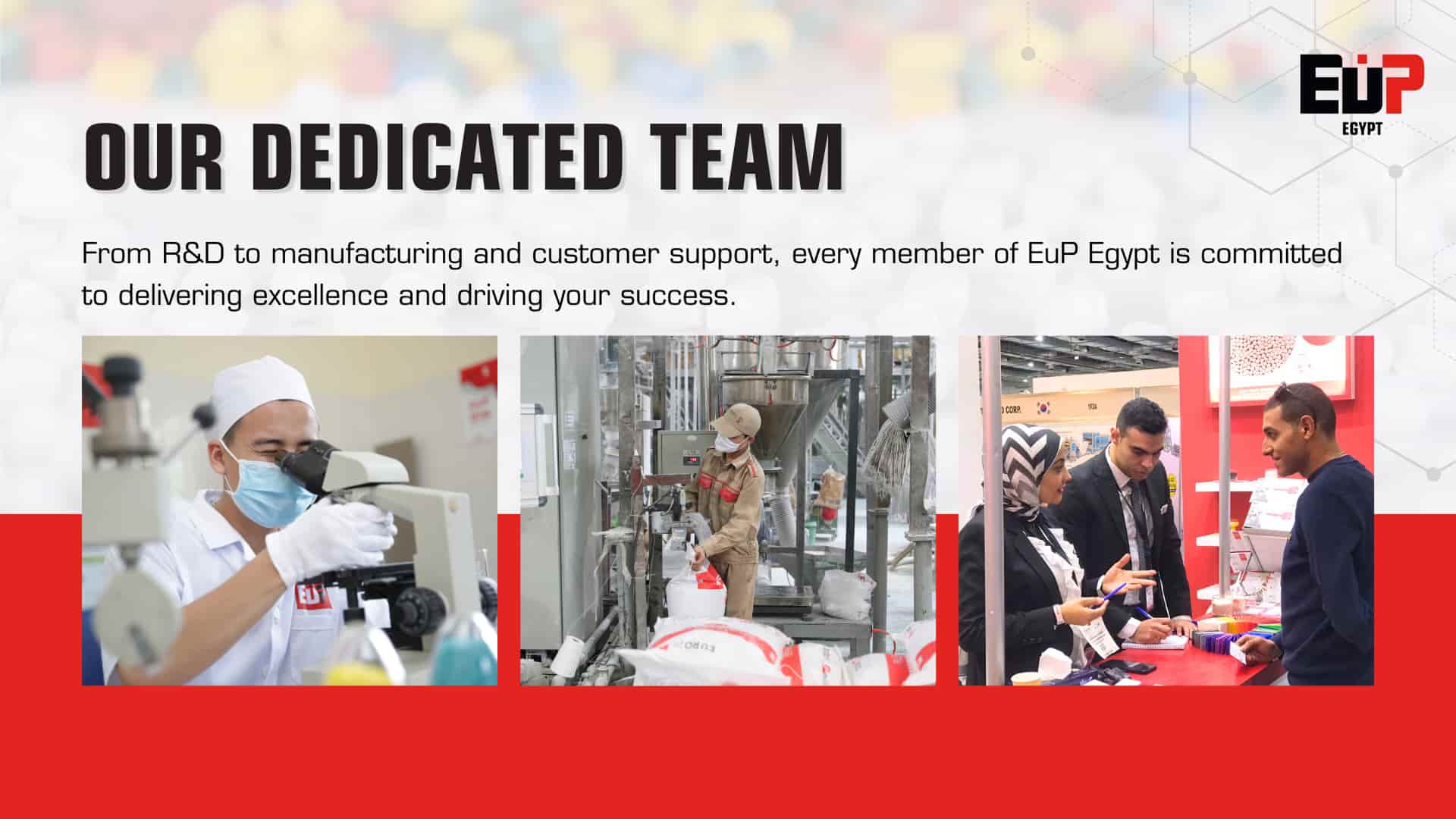Contact EuP Egypt today to get started with CaCO₃ filler masterbatch supply for Kenya